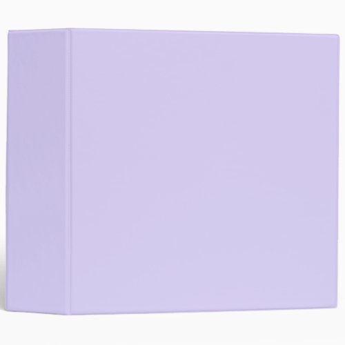 Pastel Lavender Blue Solid Color  Classic 3 Ring Binder