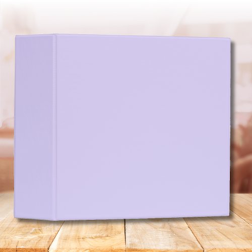 Pastel Lavender Blue Solid Color | Classic 3 Ring Binder