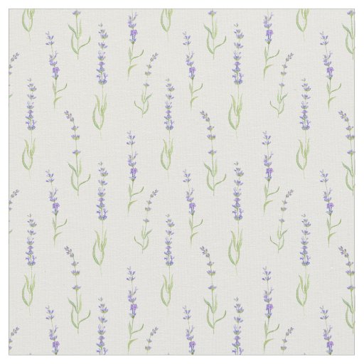Pastel Lavender Flower Plants Botanical Fabric