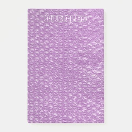 Pastel Lavender Grape Pop Bubble Wrap Purple Post_it Notes