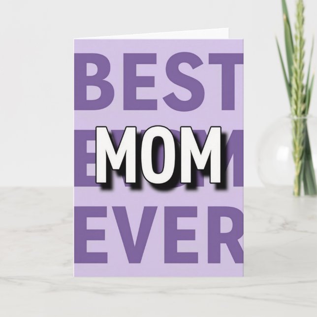 Pastel Lavender Mom Card (Front)