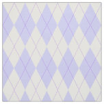 Pastel Lavender Plaid Argyle Pattern Fabric