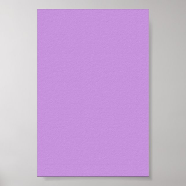 Pastel Lavender Purple Background on a Poster (Front)