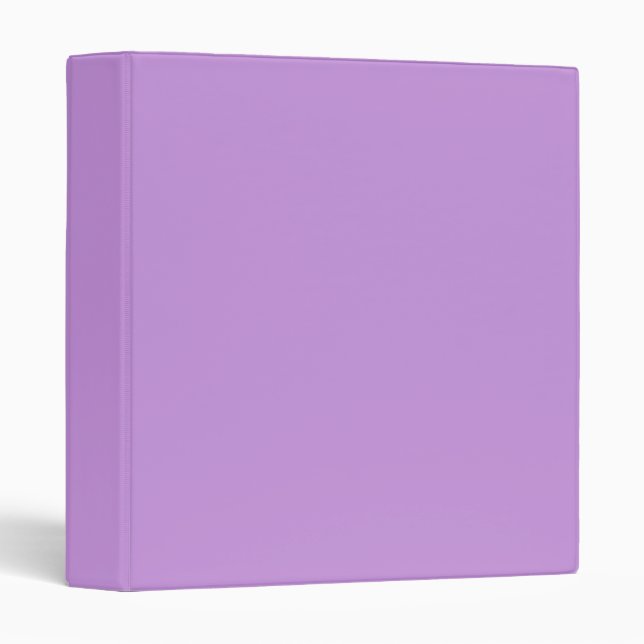 Pastel Lavender Purple Binder (Front/Spine)