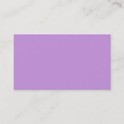 Customizable Pastel Lavender Purple Business Card