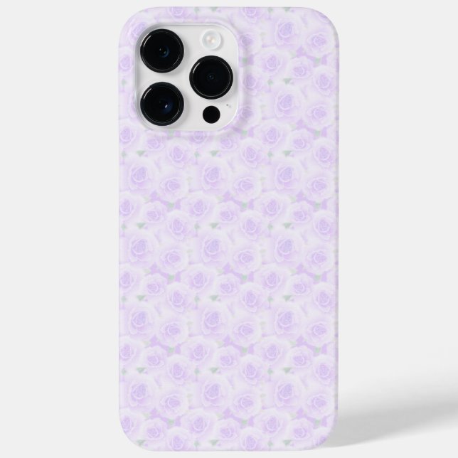 PASTEL LAVENDER ROSES Case-Mate iPhone CASE (Back)