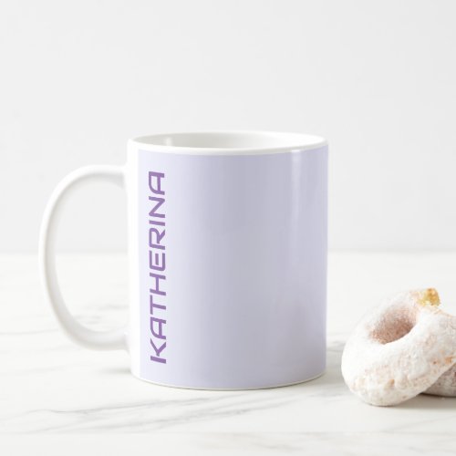 Pastel Lavender Solid Color Classic Personalized  Coffee Mug