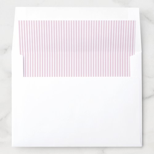 Pastel Lavender Striped Wedding Envelope Liner