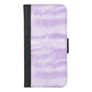 Pastel Lavender Tie-Dye Watercolor Effect iPhone 8/7 Wallet Case