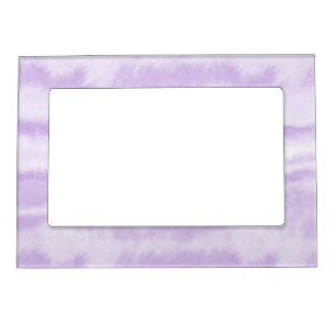 Pastel Lavender Tie-Dye Watercolor Effect Magnetic Frame