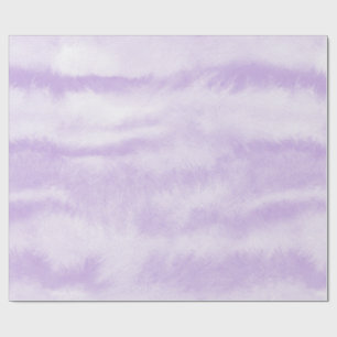 Pastel Lavender Tie-Dye Watercolor Effect Wrapping Paper