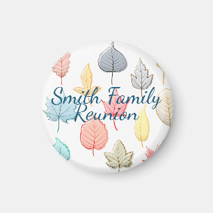 Pastel Leaves Magnet