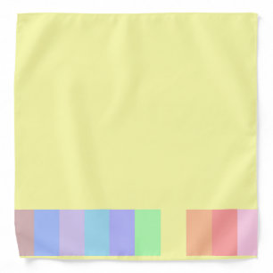 Pastel Lemon Yellow Bandana