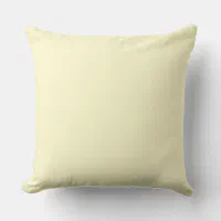 Pastel Lemon Yellow Pale Soft Meringue Yellow Throw Pillow Zazzle