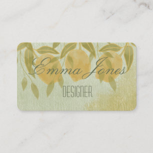 Pastel Lemons Business Card