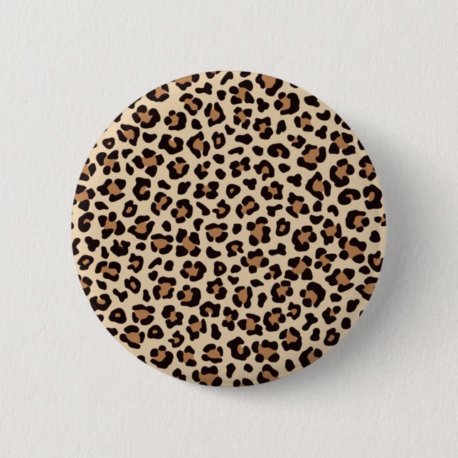Pastel leopard print pattern button (Front)