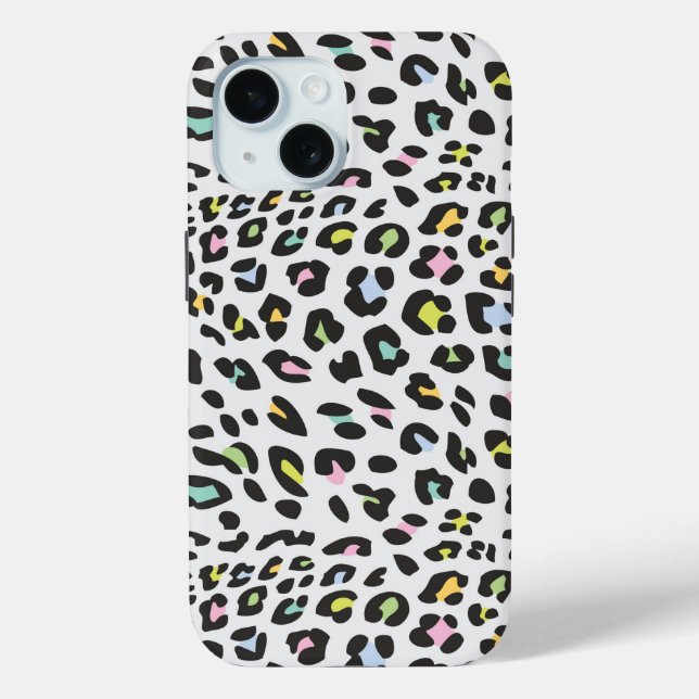 Pastel Leopard Spot Pattern Case-Mate iPhone Case (Back)