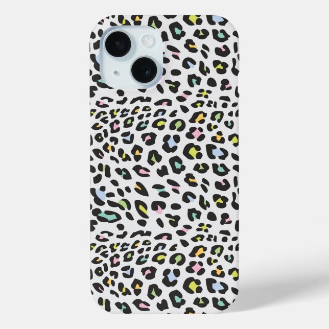 Pastel Leopard Spot Pattern Case-Mate iPhone Case (Back)