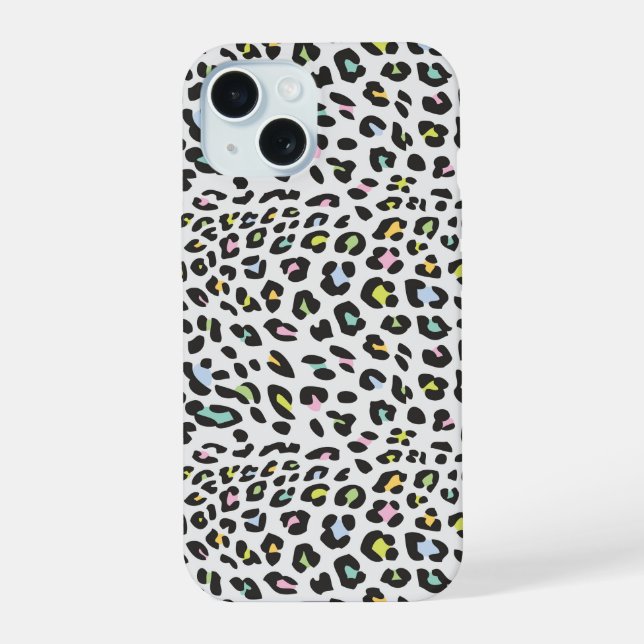 Pastel Leopard Spot Pattern Iphone Case (Back)