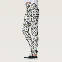 Leopard Print in Pastel Pink, Hot Pink and Fuchsia Leggings