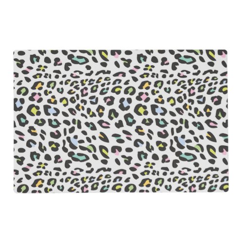 Pastel Leopard Spot Pattern Placemat