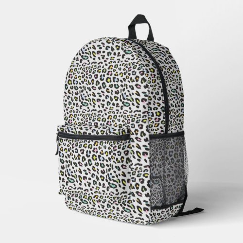 Pastel Leopard Spot Pattern Printed Backpack