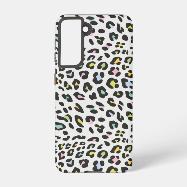 Pastel Leopard Spot Pattern Samsung Galaxy Case (Back)