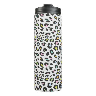 Pastel Leopard Spot Pattern Thermal Tumbler