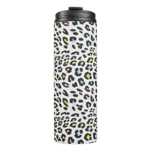 Pastel Leopard Spot Pattern Thermal Tumbler