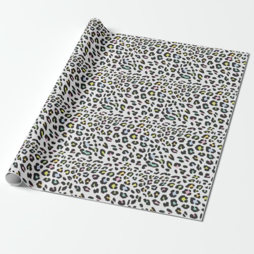 Pastel Leopard Spot Pattern Wrapping Paper