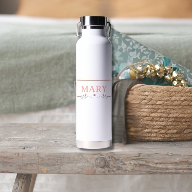 Pastel Lettering Name Pattern Water Bottle (Creator Uploaded)