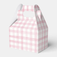 Pastel Light Baby Pink Gingham Check Plaid 