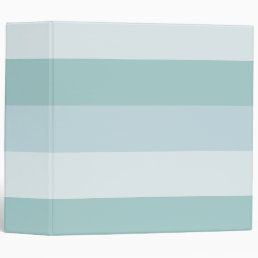 Pastel Light Blue Colors Striped Template 3 Ring Binder