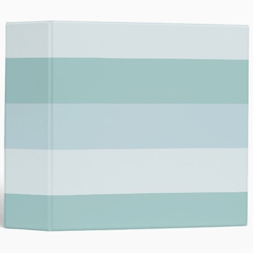 Pastel Light Blue Colors Striped Template 3 Ring Binder