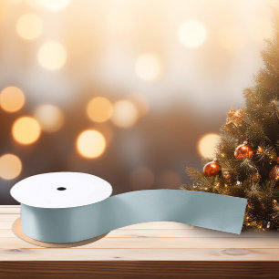 Pastel Light Dusty Blue  Satin Ribbon