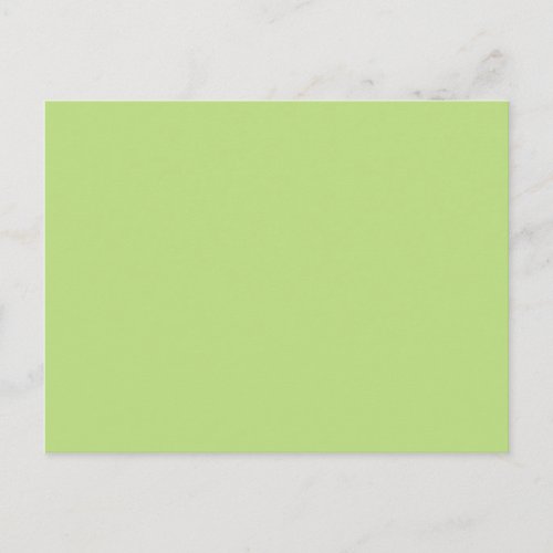 Pastel Light Green Personalized Color Background Postcard