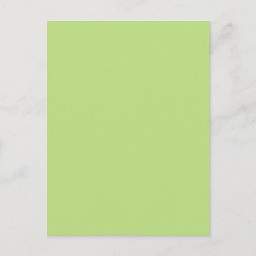 Pastel Light Green Personalized Color Background Postcard