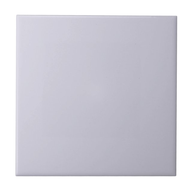 Pastel Light Purple Gray Solid Color Tile (Front)