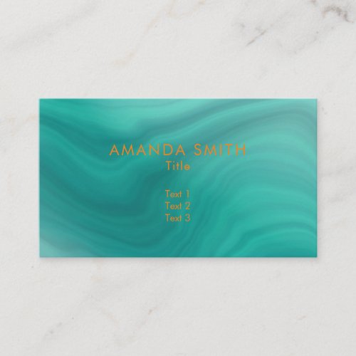 Pastel Light Turquoise Abstract Business Card
