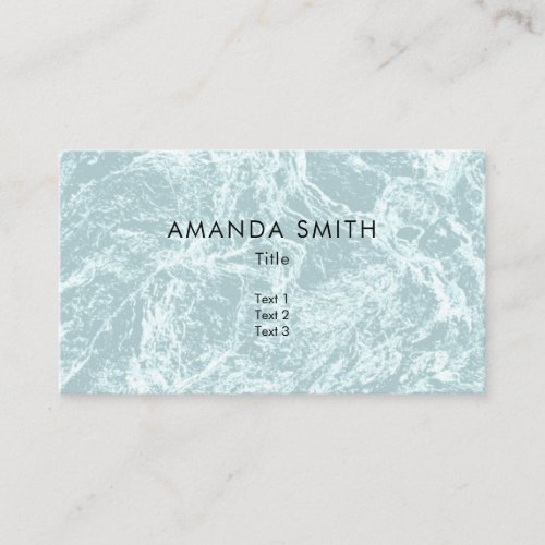 Pastel Light Turquoise Abstract Business Card