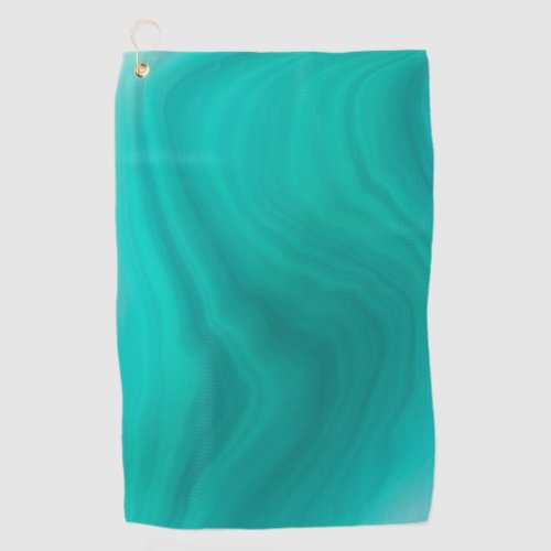 Pastel Light Turquoise Abstract  Golf Towel