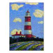 Pastel Lighthouse and Lavender Fields (Front)