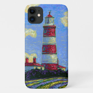 Pastel Lighthouse and Lavender Fields iPhone 11 Case