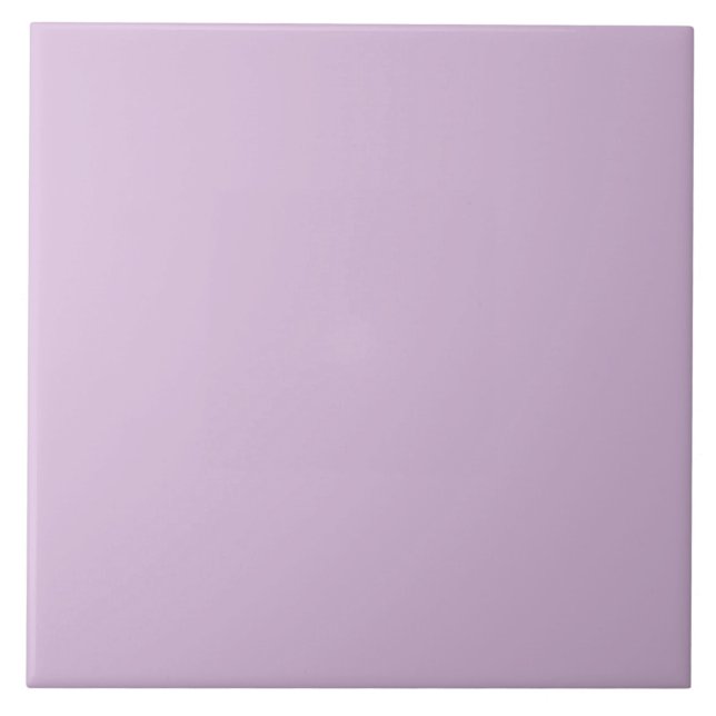 Pastel Lilac Ceramic Tile. Tile (Front)