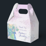 Pastel lilac floral peacock wedding  favor boxes<br><div class="desc">Pastel lilac floral peacock wedding favor box.  Can be used also for other functions as mehndi,  sangeet,  haldi whatever suits your theme.</div>