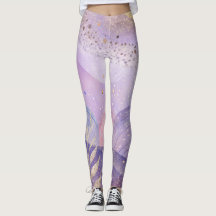 Pastel Lilac Leggings Soft and Stylish Design