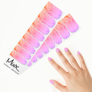 Pastel Lilac Pink Girly Chic Minx Nail Art