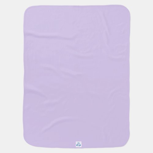 Pastel Lilac Purple Solid Color Pairs to 2023 COTY Baby Blanket