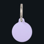 Pastel Lilac Solid Color | Classic | Elegant Pet ID Tag<br><div class="desc">Pastel Lilac Solid Color  | Classic Design | Elegant Product | Trendy Color  | Stylish and Fashion | Minimalist</div>