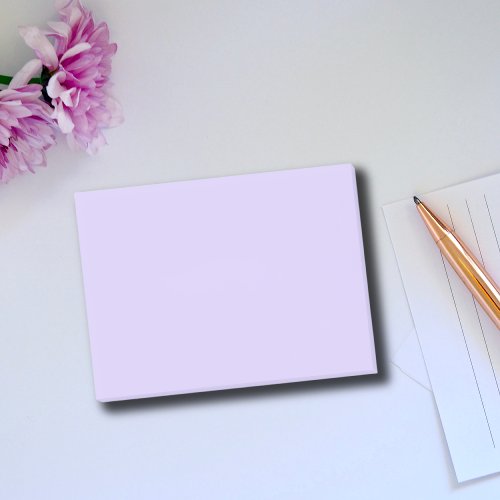 Pastel Lilac Solid Color  Classic  Elegant Post_it Notes